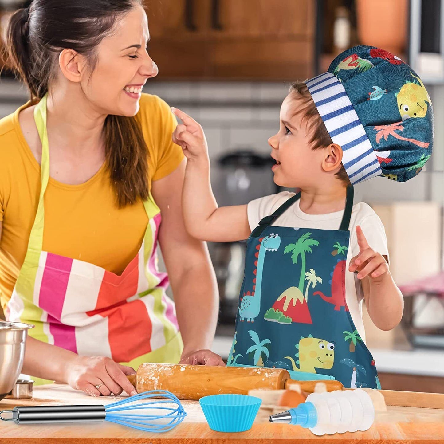 Children’s Cooking & Baking Set 34pcs Includes Bake Kit Apron Fun (Boys/Girls)