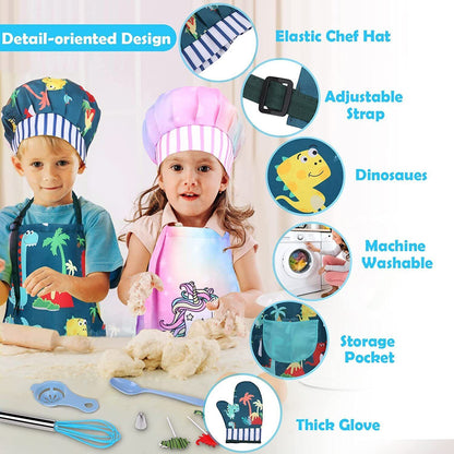 Children’s Cooking & Baking Set 34pcs Includes Bake Kit Apron Fun (Boys/Girls)