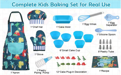 Children’s Cooking & Baking Set 34pcs Includes Bake Kit Apron Fun (Boys/Girls)