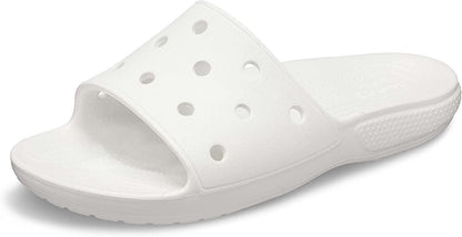 Crocs Unisex Classic Slip On Sandals Beach Shoes (White)