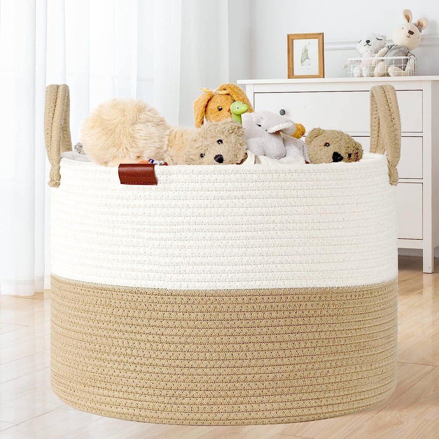 Aoohun Extra Large Laundry Basket Collapsible Woven Storage Basket