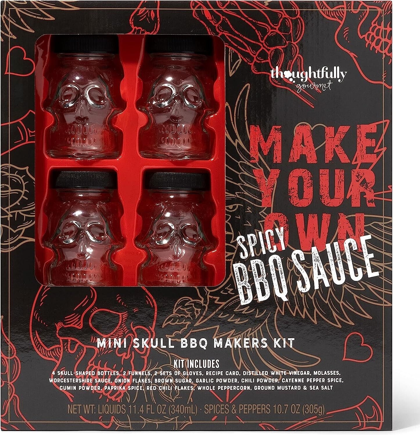 Thoughtfully DIY Make Your Own Spicy BBQ Sauce Gift Set Spices & Seasonings