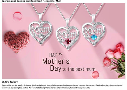 Mums Necklace 925 Sterling Silver Fine Jewellery Mothers Day Gift