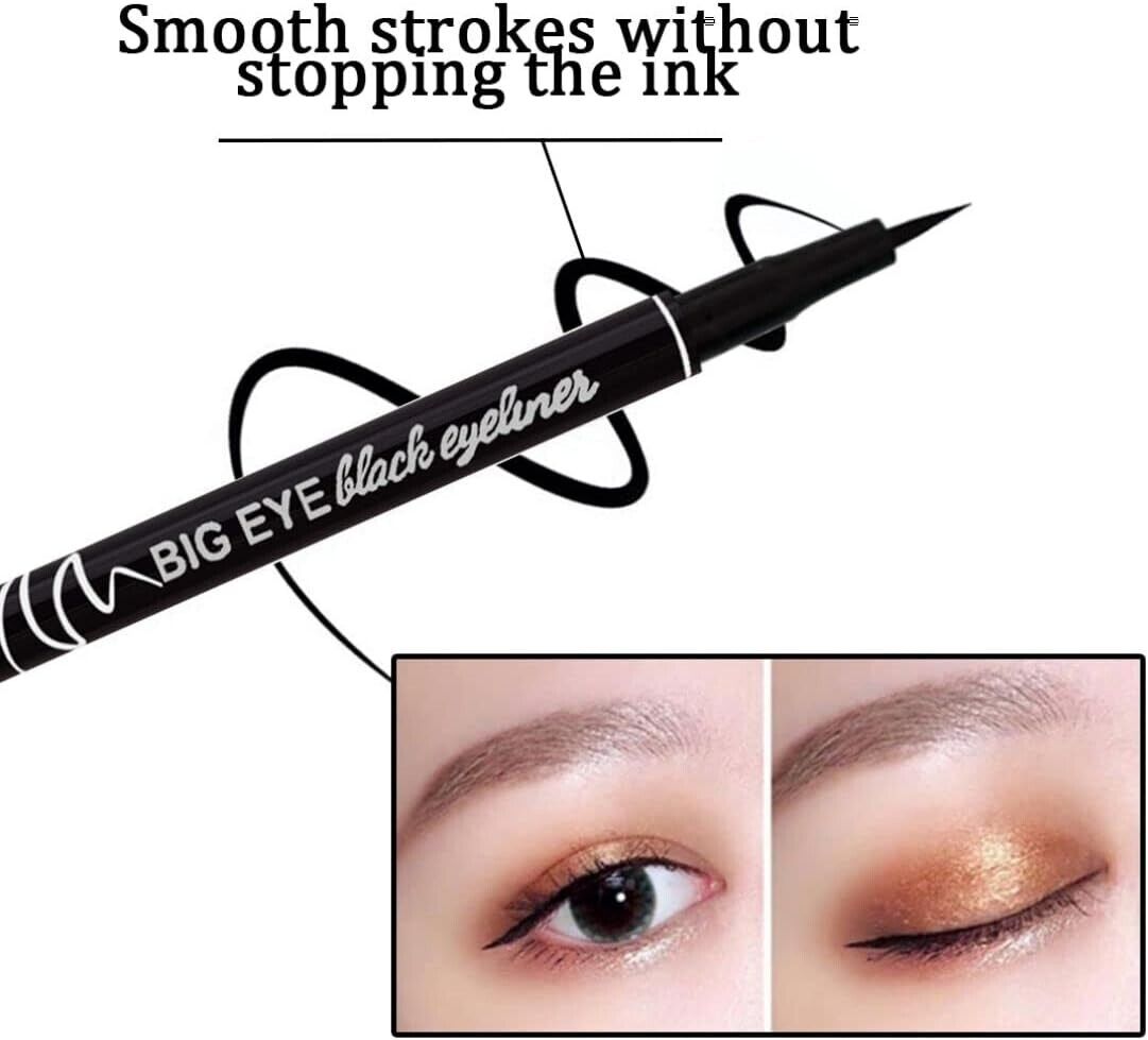 Black Eye Liner Cat Eyeliner Pencil Makeup 3 Pack