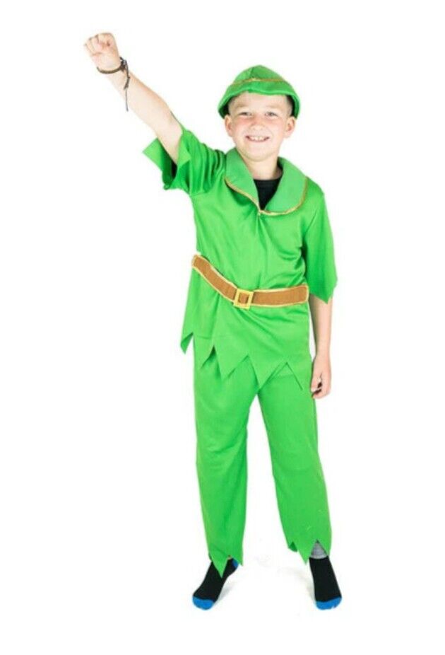 Bodysocks Peterpan Fancy Dress Costume (Kids) Boys & Girls Size: 4 to 6 years