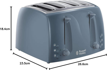 Russell Hobbs Textures 4 Slice Toaster 21654 (Grey).