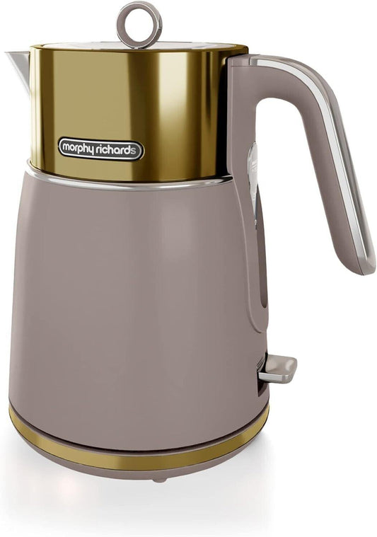 MORPHY RICHARDS SIGNATURE OPULENT ELECTRIC 1.5 LITRE 3KW KETTLE - GOLD 100743 1.5L Capacity and 3kW Rapid Boil Element