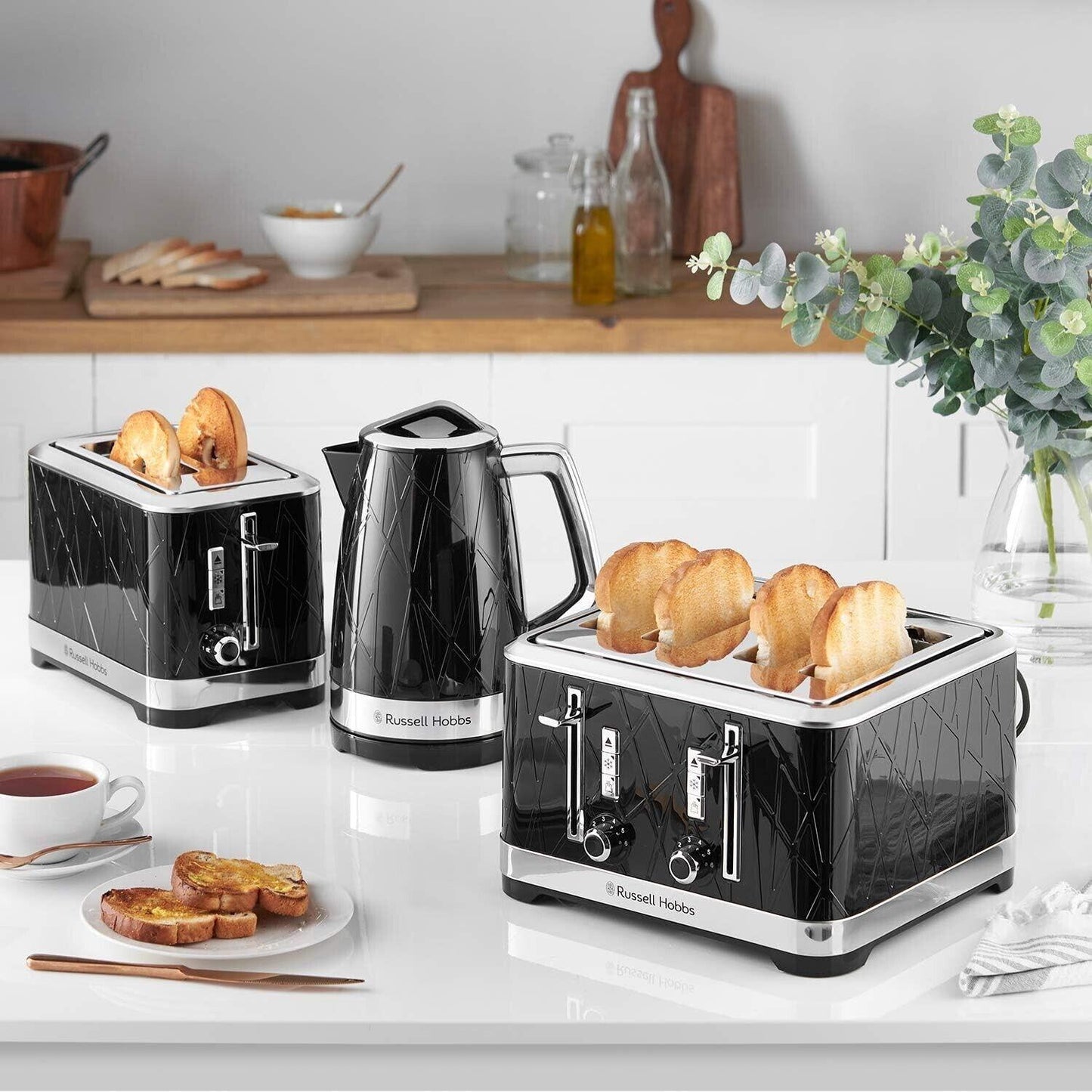 Russell Hobbs Structure 2 Slice Toaster 28091 (Black).