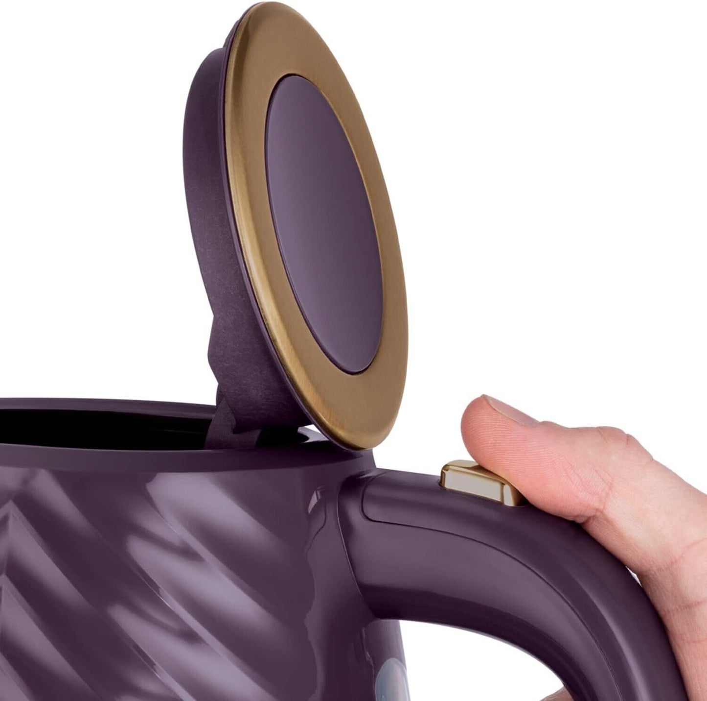 Russell Hobbs Groove Kettle Mulberry Gold 26383 (Purple)