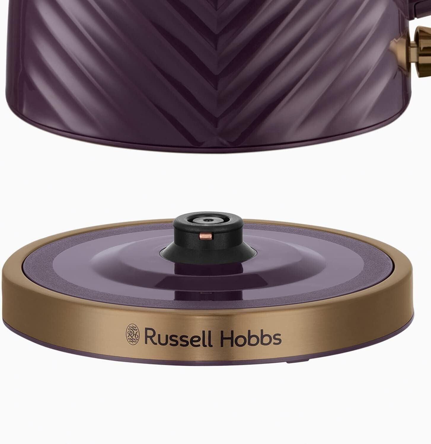 Russell Hobbs Groove Jug Kettle 26383 (Mulberry) - Vibe Home
