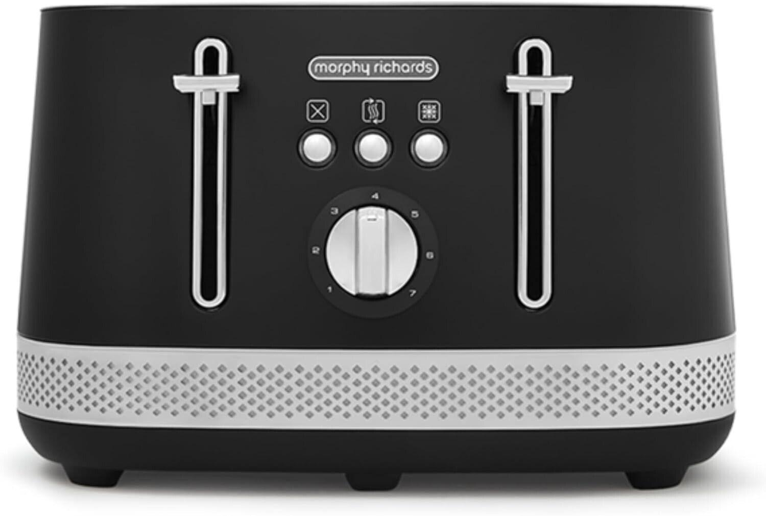 Morphy Richards Illumination 4 Slice Toaster 248020 (Black).