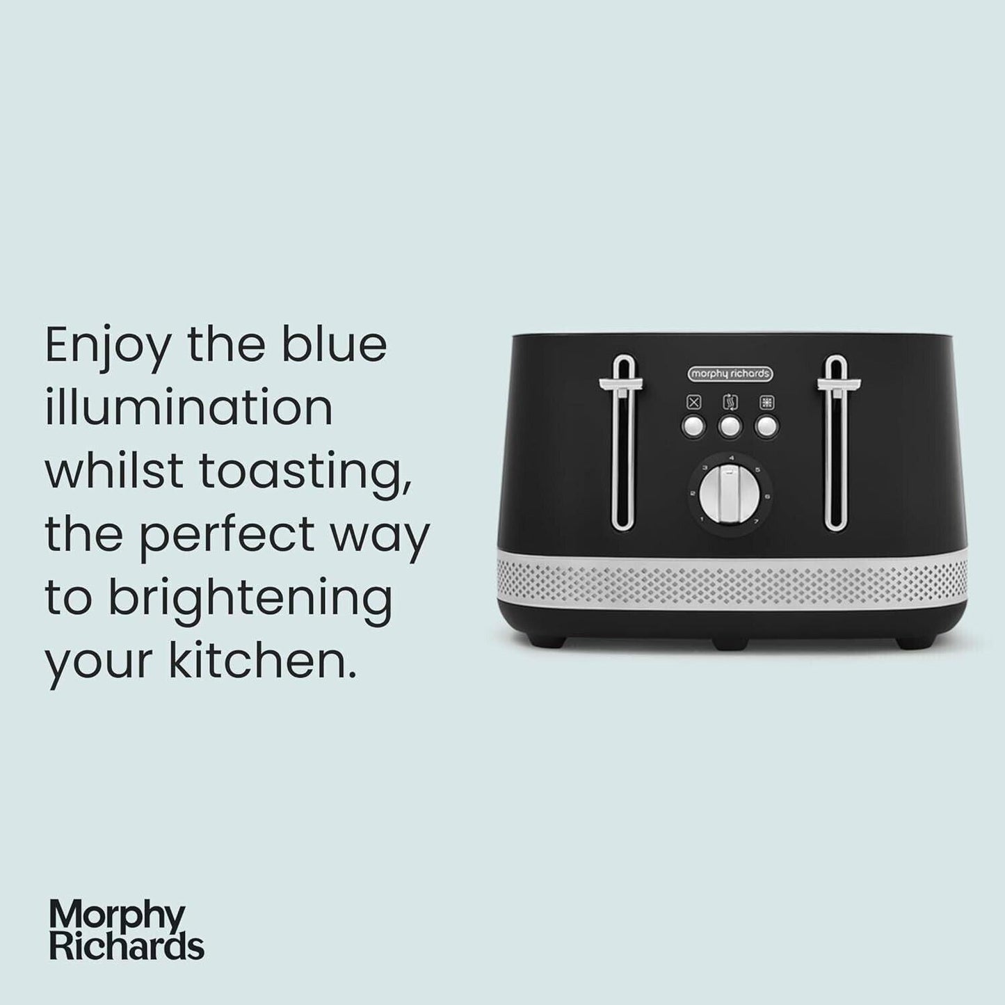 Morphy Richards Illumination 4 Slice Toaster 248020 (Black).