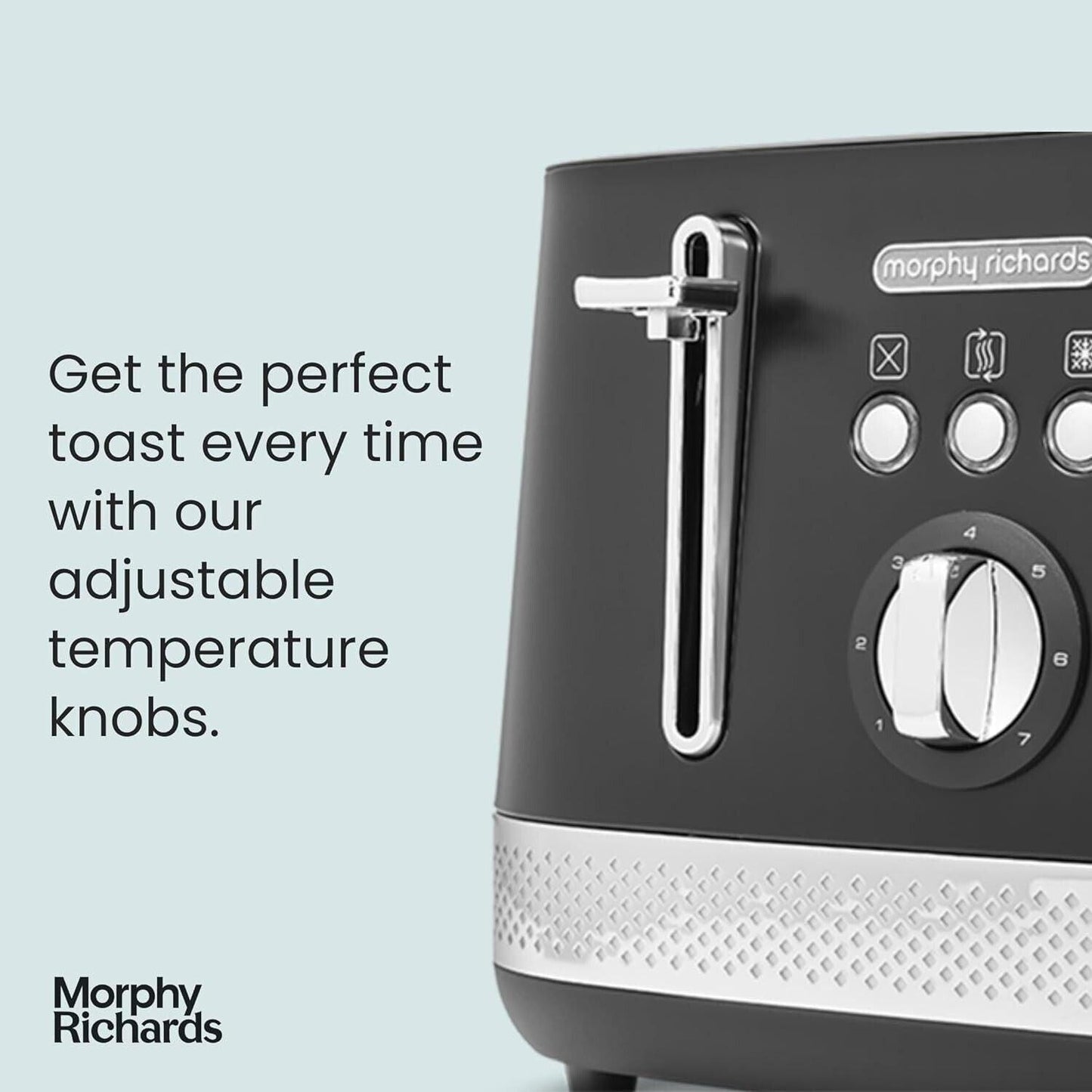Morphy Richards Illumination 4 Slice Toaster 248020 (Black).