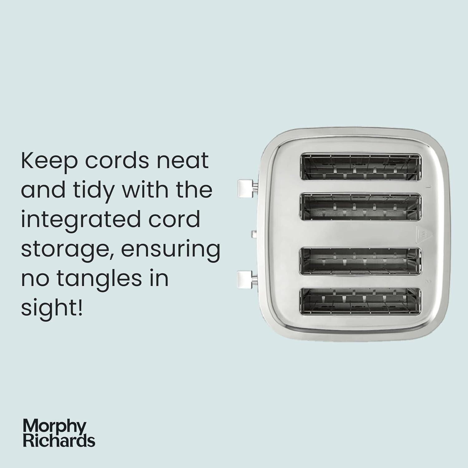 Morphy Richards Illumination 4 Slice Toaster 248020 (Black).