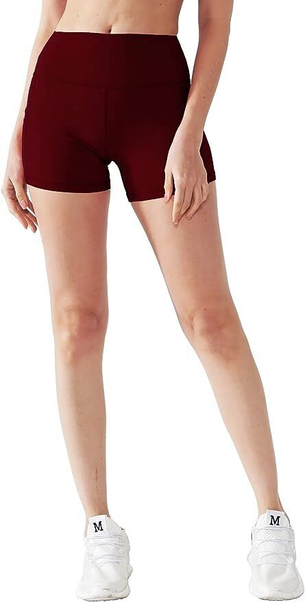 Womens Activewear Shorts XL - 3XL Elastic Stretch High Waist Support (3 Pack)