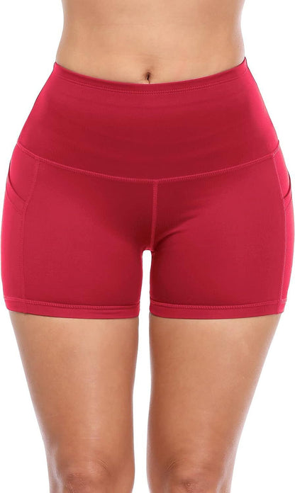 Womens Activewear Shorts XL - 3XL Elastic Stretch High Waist Support (3 Pack)