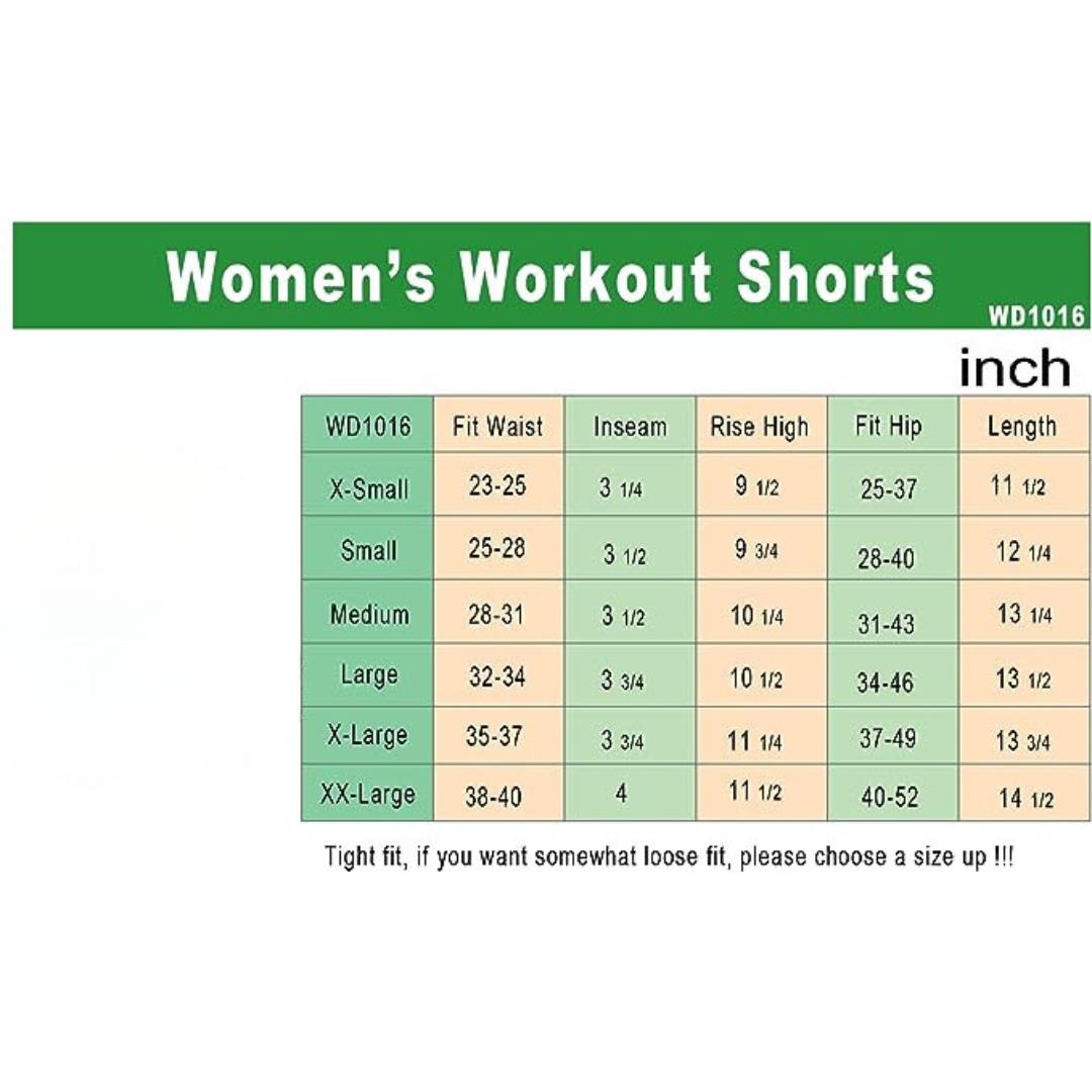 CADMUS - 3 Pack - High Waisted Workout Shorts for Women - Perfect for Yoga, Biker Shorts