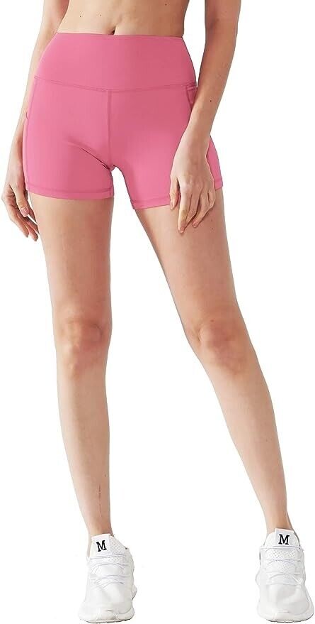 Womens Activewear Shorts XL - 3XL Elastic Stretch High Waist Support (3 Pack)