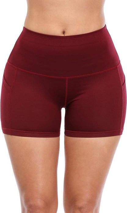 Womens Activewear Shorts XL - 3XL Elastic Stretch High Waist Support (3 Pack)