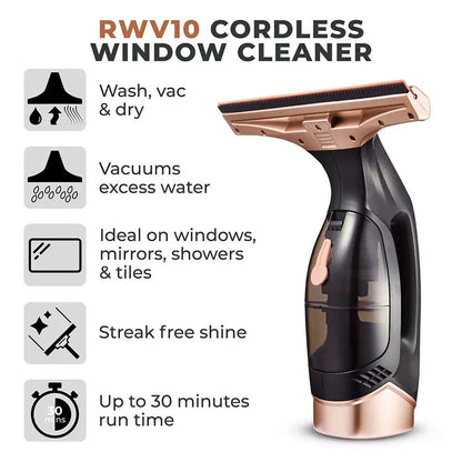 Tower Cordless Window Vac Deluxe Gold Edition - TWV10 