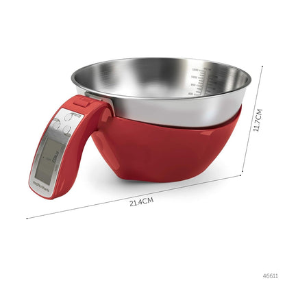 Morphy Richards Equip 3 in 1 Kitchen Digital Scales 46611 (Red)