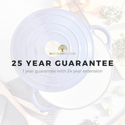 Barbary & Oak Cast Iron Casserole Pan 28cm (Blue).